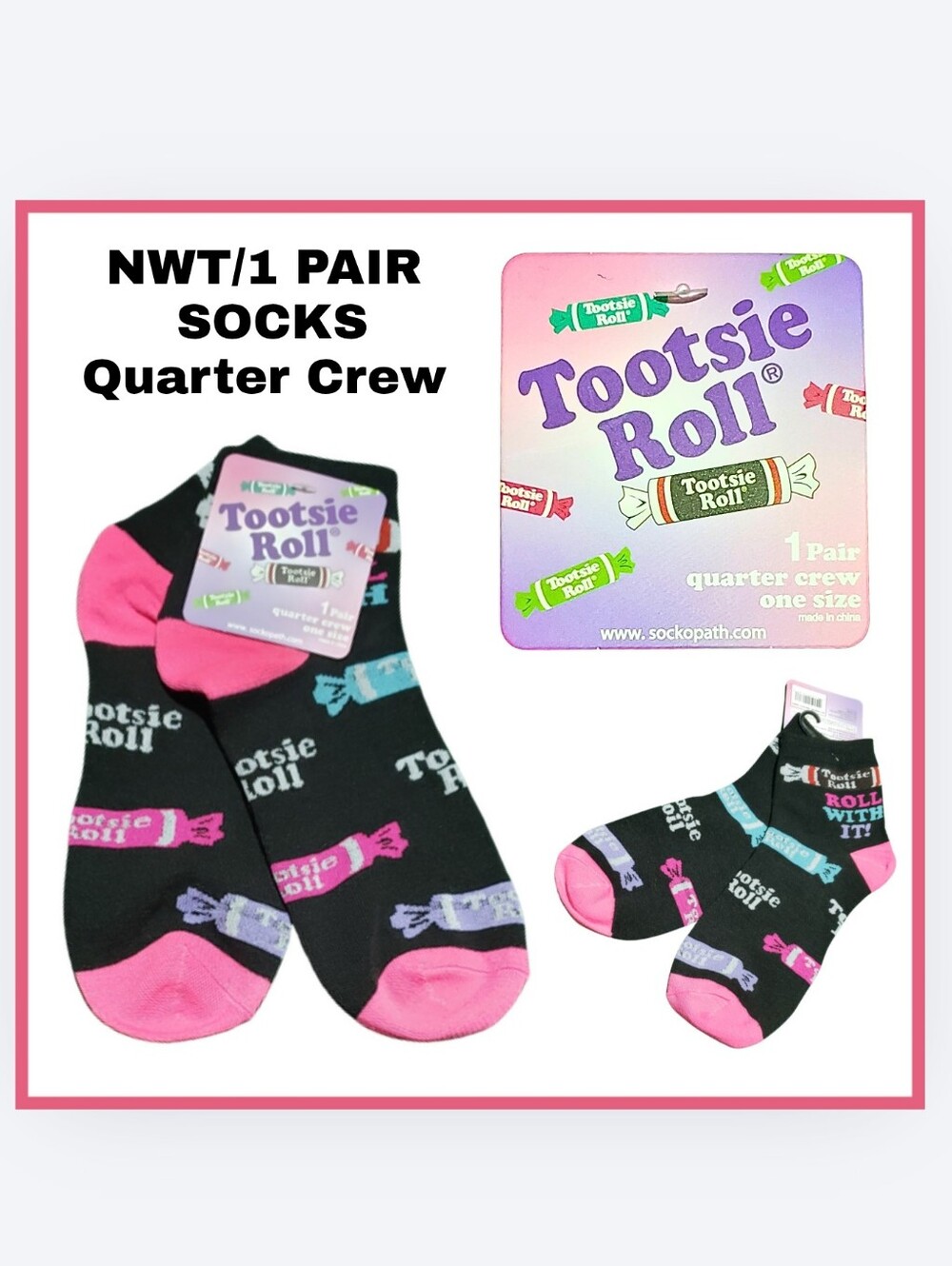 NWT / SOCKS / TOOTSIE ROLL